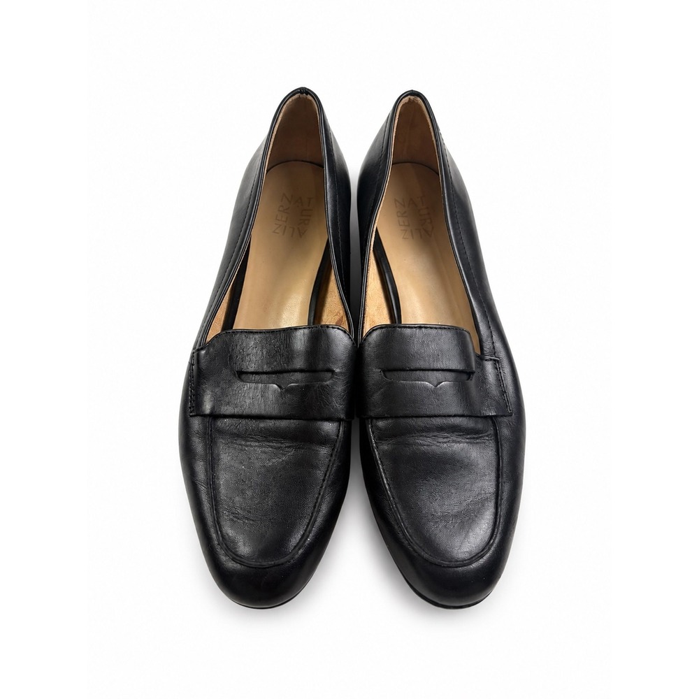 Naturalizer Vintage Y2K Black Leather Penny Slip On Loafers Women's Size 10M